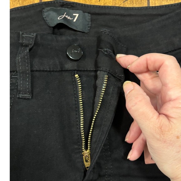 Jen7 High Waist Skinny Jeans Black Rhinestone Embellished Size 0 NWT‎ - Picture 10 of 13